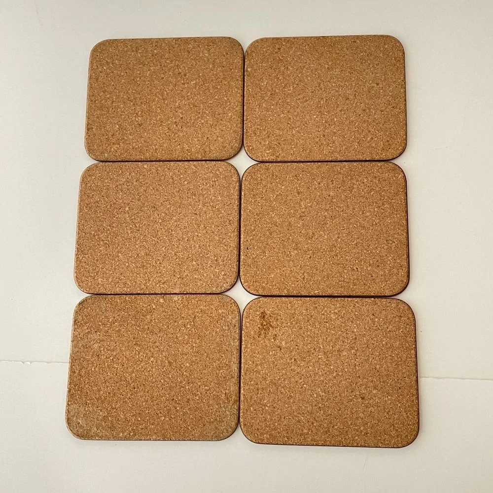 Vintage Jason Drink Coasters Flower Box Cork Backed Rectangle Set 6‎ New Zealand